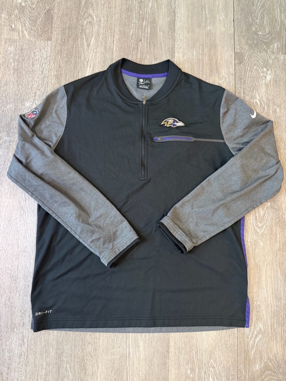 Baltimore Ravens Nike NFL On Field Pullover Men's Purple/Black Large